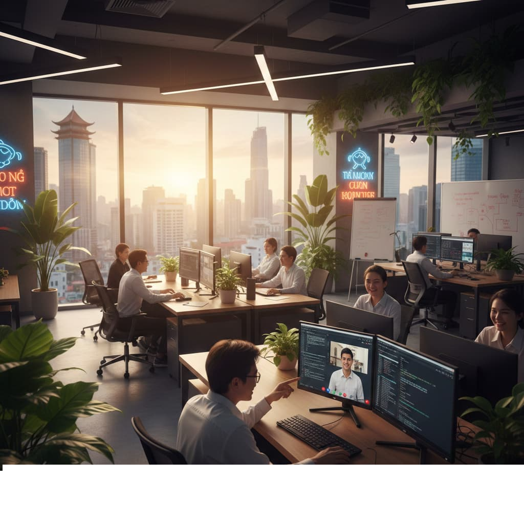 ベトナムIT企業のオフィス風景